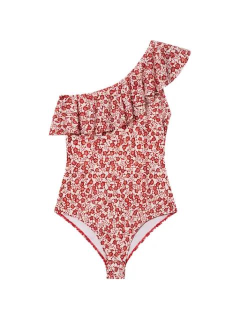 Sicilya ruffled floral swimsuit by ISABEL MARANT