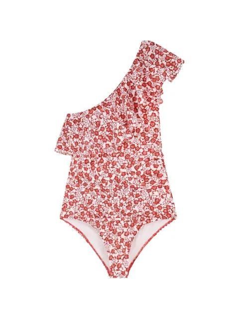 Sicilya ruffled floral swimsuit by ISABEL MARANT