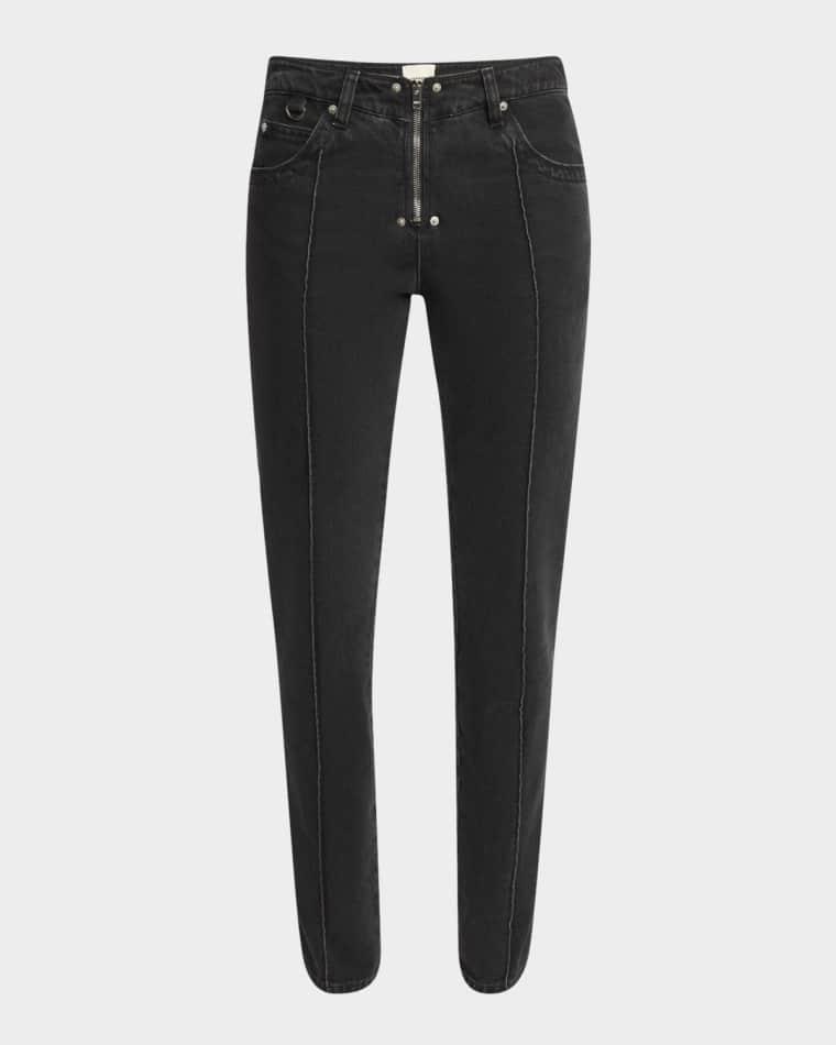 Silviana Zipper Skinny-Leg Jeans by ISABEL MARANT