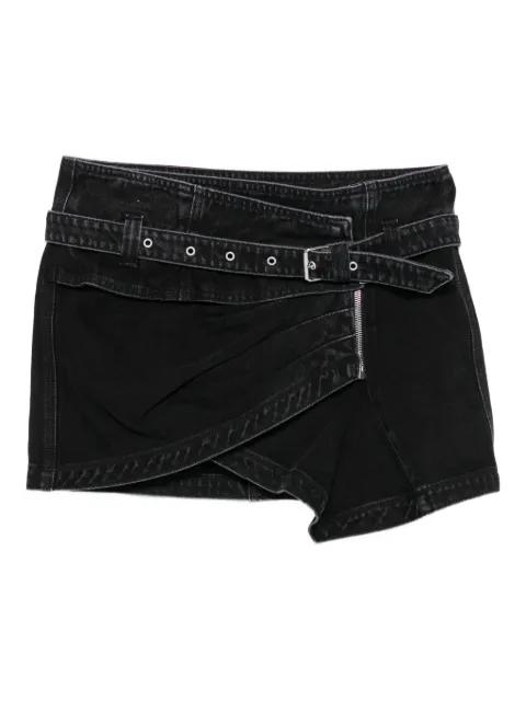 Siyen belted zip-front denim skirt by ISABEL MARANT