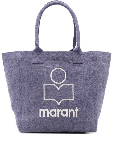 Small Yenky logo-embroidered tote bag by ISABEL MARANT