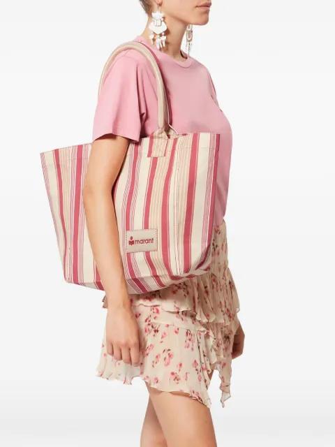 Small Yenky striped tote bag by ISABEL MARANT