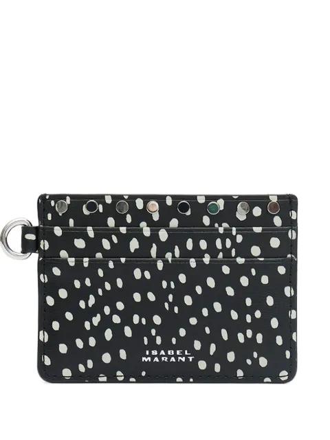 Small polka-dot card holder by ISABEL MARANT