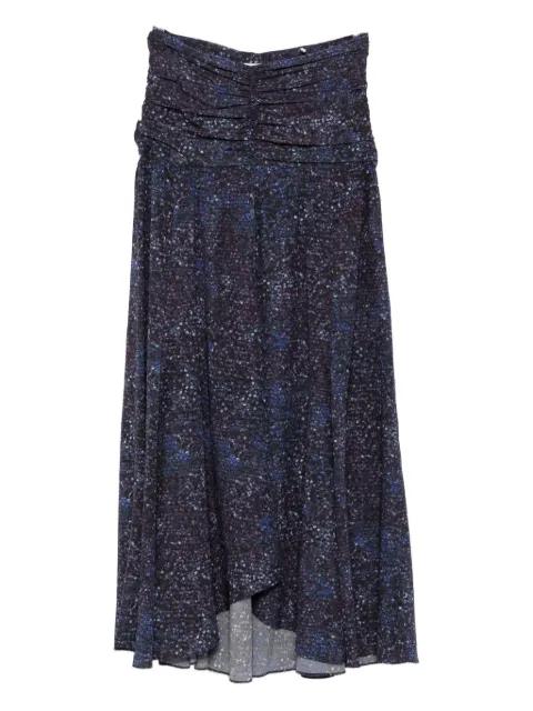 Syana gathered-print skirt by ISABEL MARANT