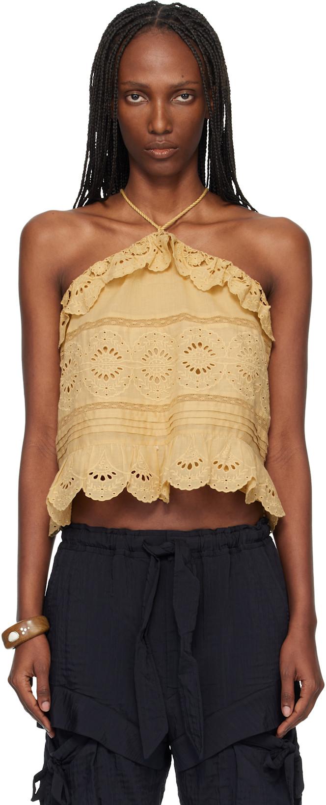 Tan Prisha Top by ISABEL MARANT