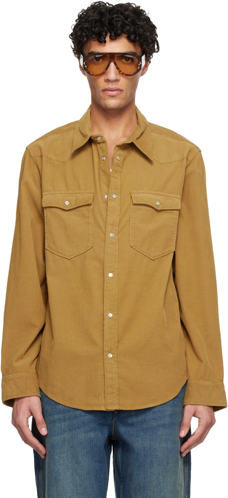 Tan Vasco Shirt by ISABEL MARANT