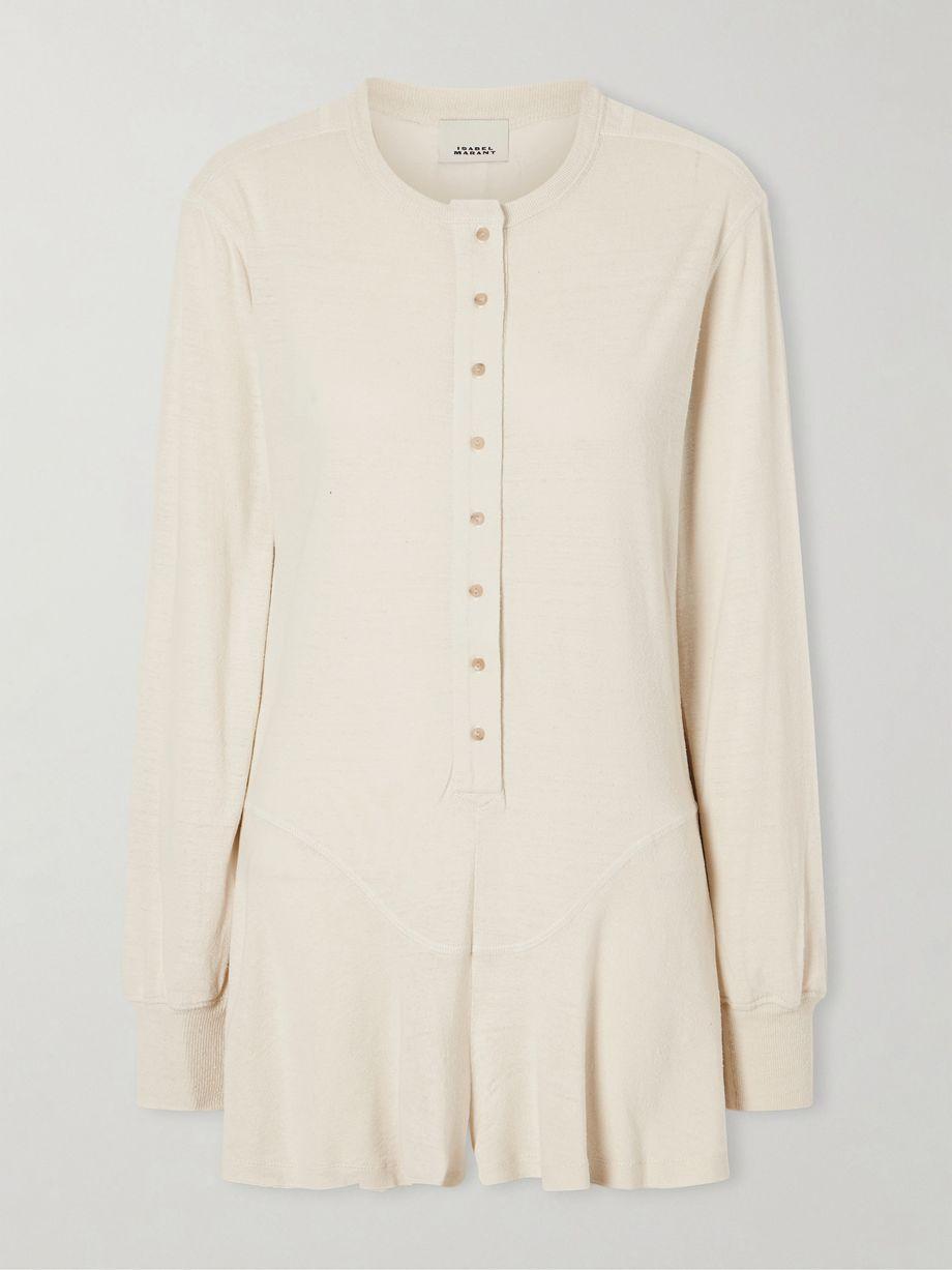 Tina silk and cotton-blend playsuit by ISABEL MARANT