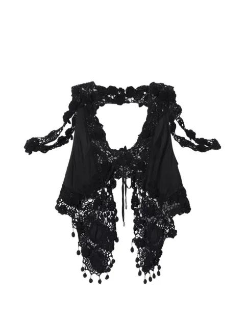 Vana crochet V-neck top by ISABEL MARANT