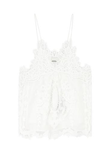 Victoria lace-trimmed tank by ISABEL MARANT