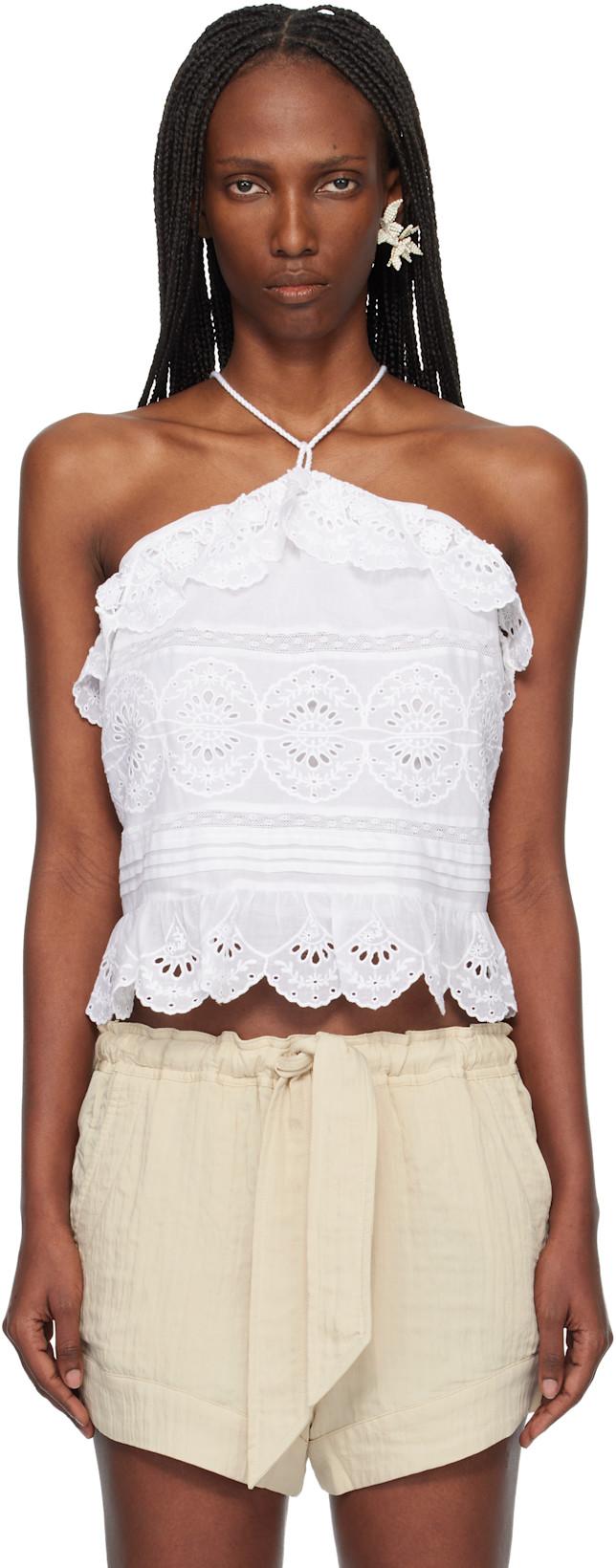 White Prisha Top by ISABEL MARANT