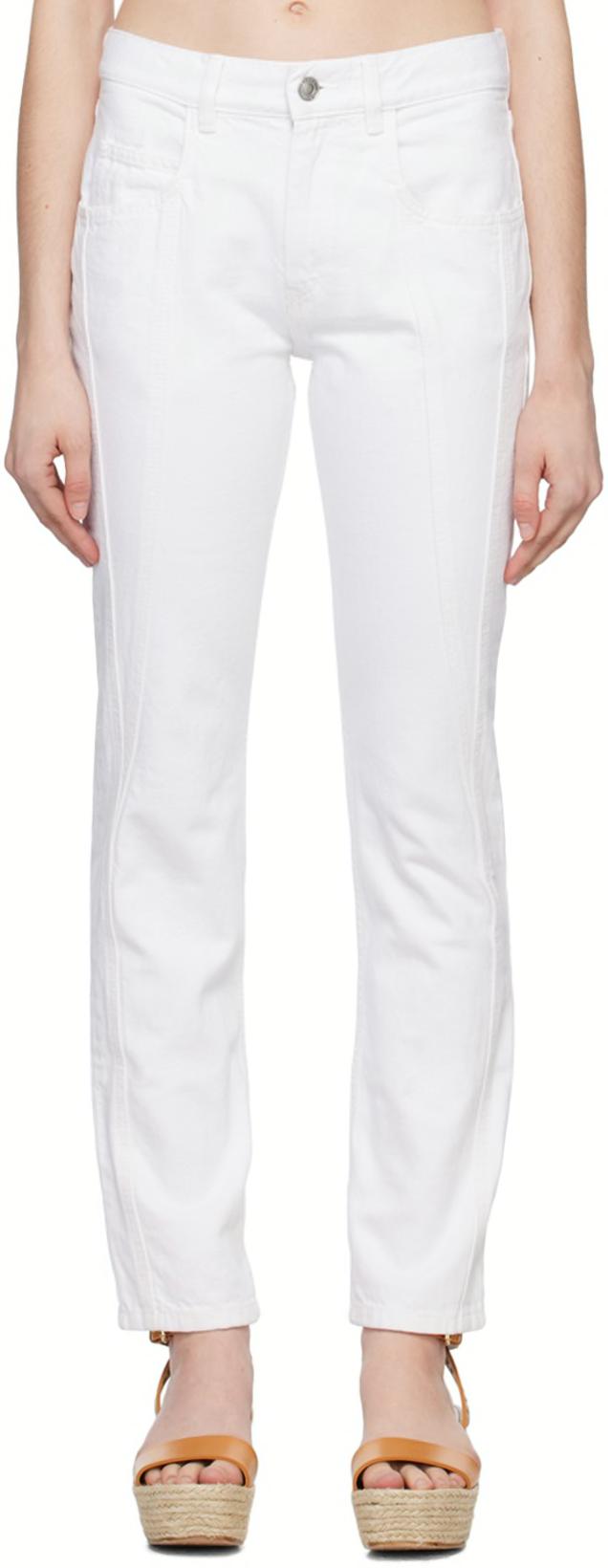 White Vikira Jeans by ISABEL MARANT