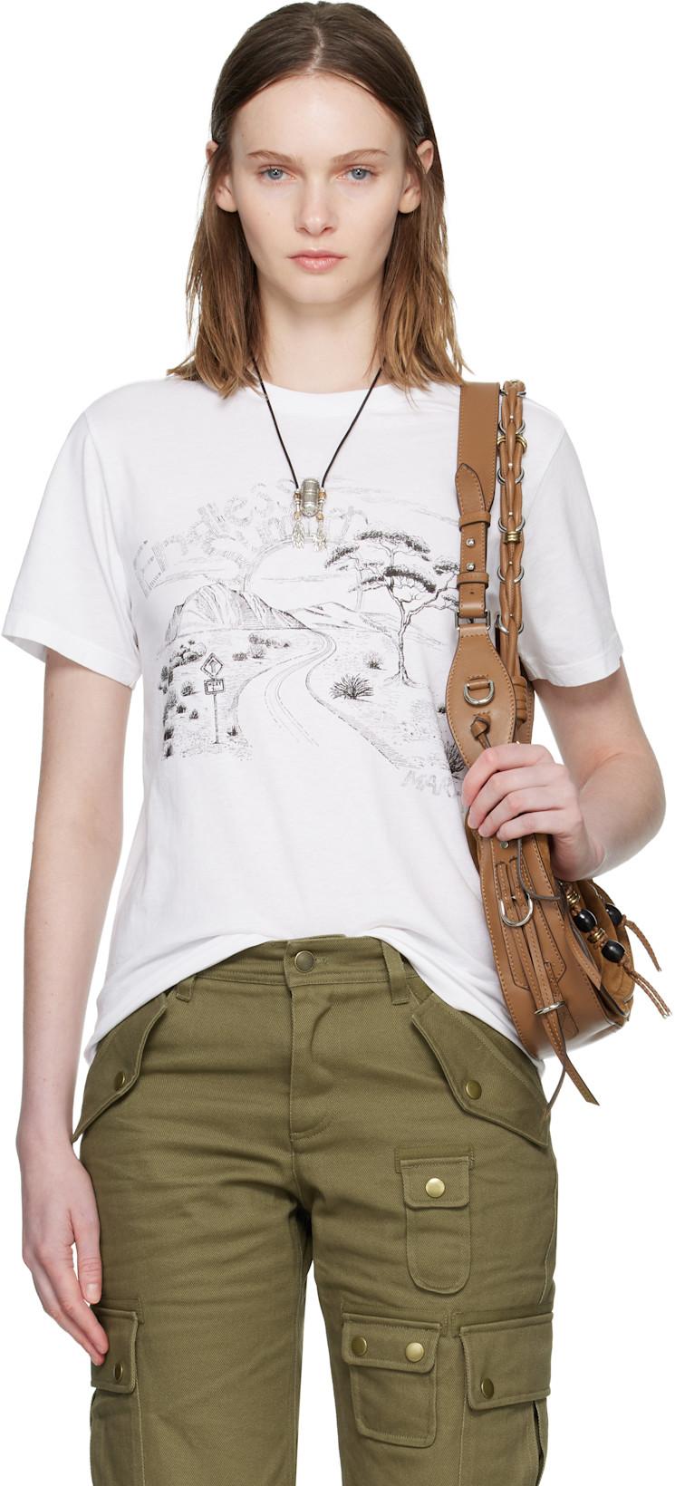 White Zewel T-shirt by ISABEL MARANT