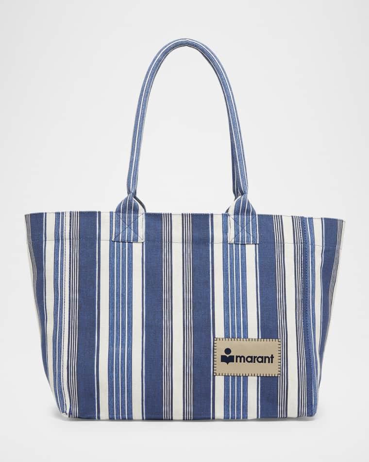 Yenky Striped Cotton Canvas Tote Bag by ISABEL MARANT