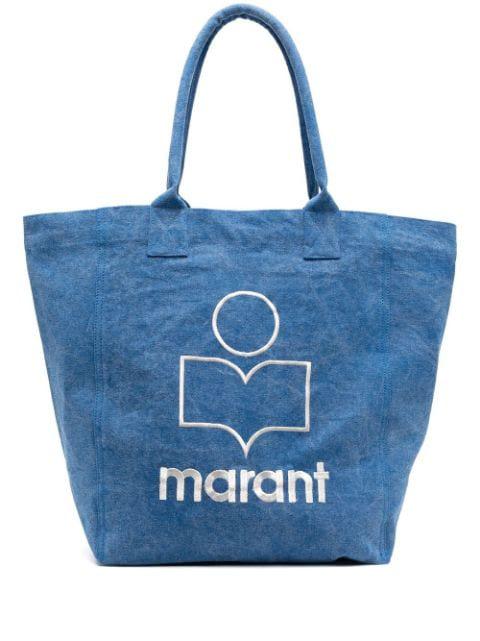 Yenky logo-embroidered tote bag by ISABEL MARANT