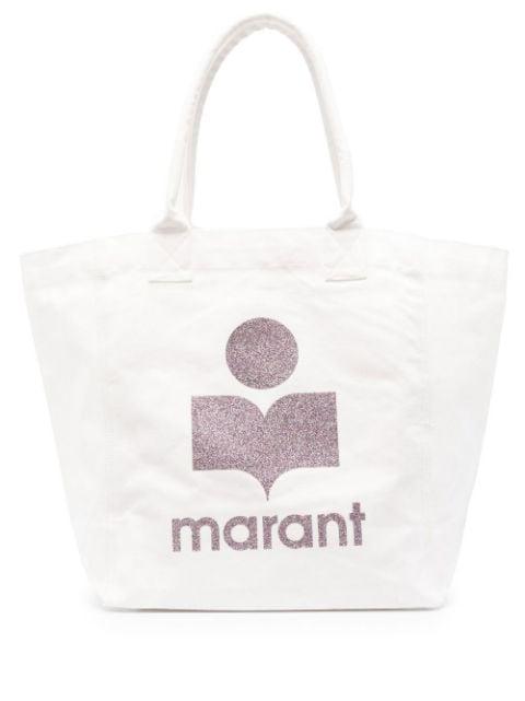 Yenky logo-print tote bags by ISABEL MARANT