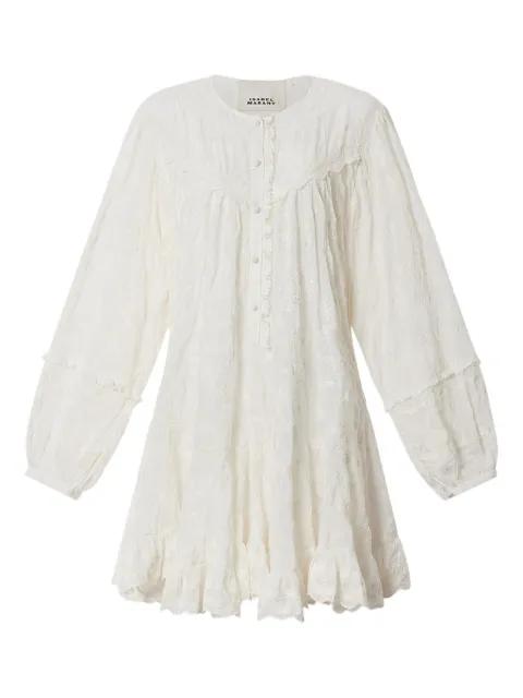 Zame  ruffled embroidered mini dress by ISABEL MARANT