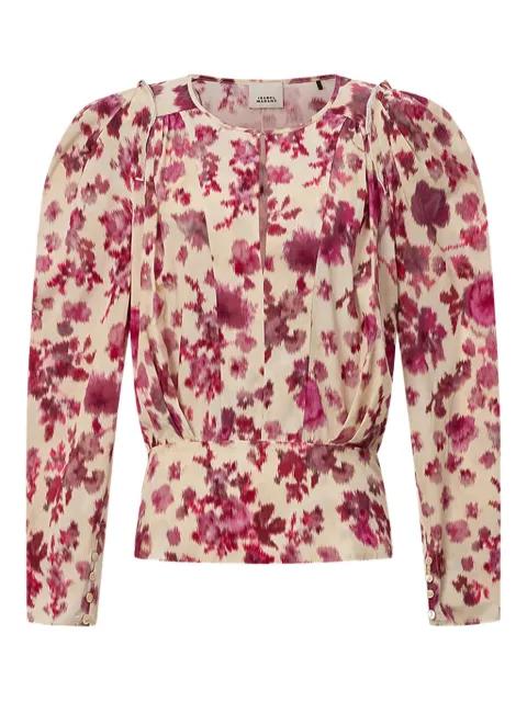 Zarga floral-print blouse by ISABEL MARANT