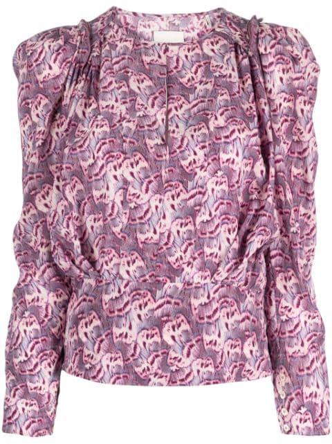 Zarga graphic-print blouse by ISABEL MARANT