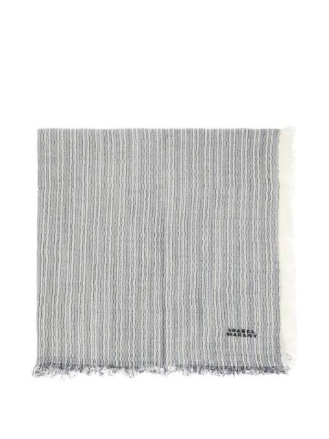 Zenila striped fringed scarf by ISABEL MARANT