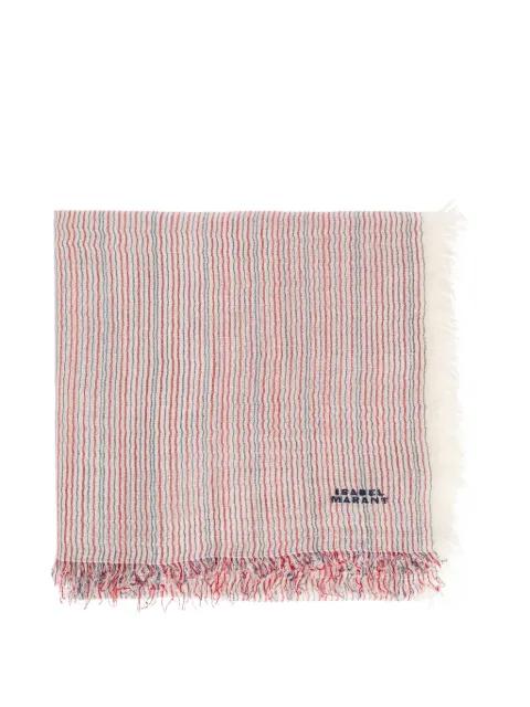 Zenila striped fringed scarf by ISABEL MARANT