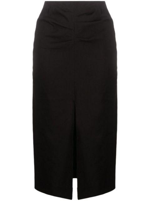 box-pleat pencil skirt by ISABEL MARANT