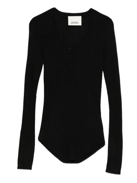 button-fastening knitted top by ISABEL MARANT