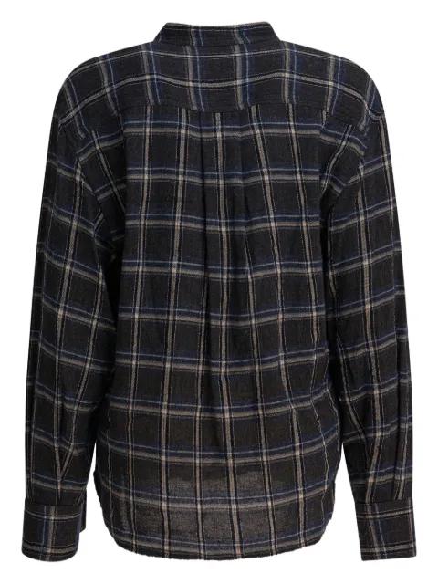 check-pattern blouse by ISABEL MARANT