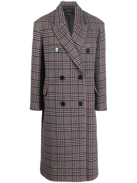 checked wool coat by ISABEL MARANT