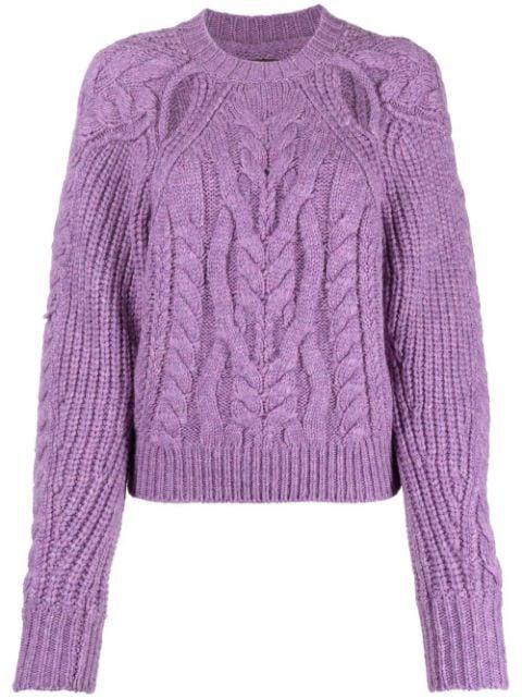 cut-out cable-knit jumper by ISABEL MARANT