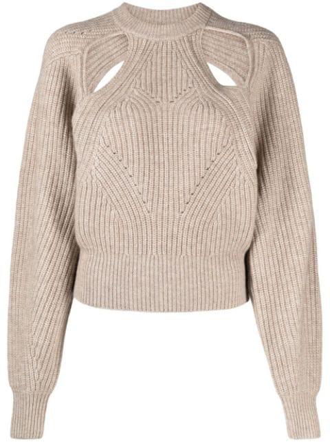 cut-out knitted jumper by ISABEL MARANT