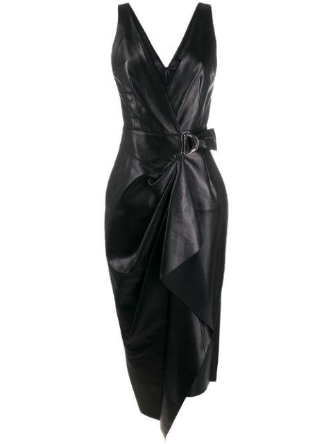 draped D-ring dress by ISABEL MARANT