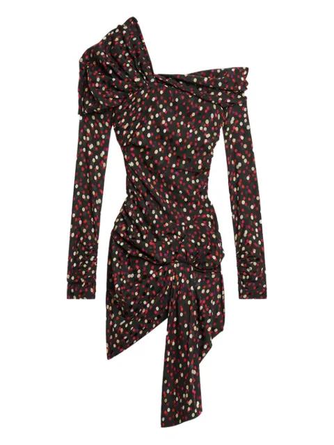 draped polka-dot mini dress by ISABEL MARANT