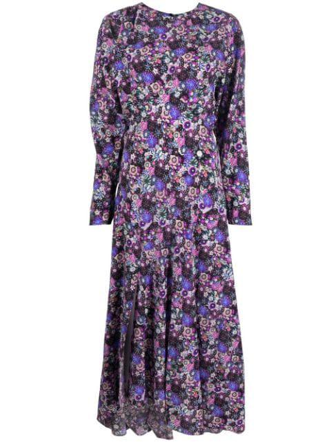 floral-print long-sleeve maxi dress by ISABEL MARANT