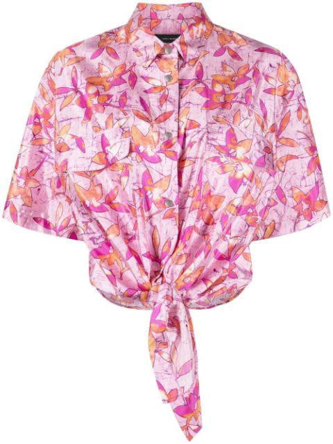 floral-print short-sleeve shirt by ISABEL MARANT