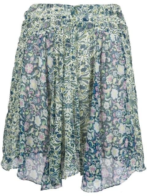 floral-print silk miniskirt by ISABEL MARANT