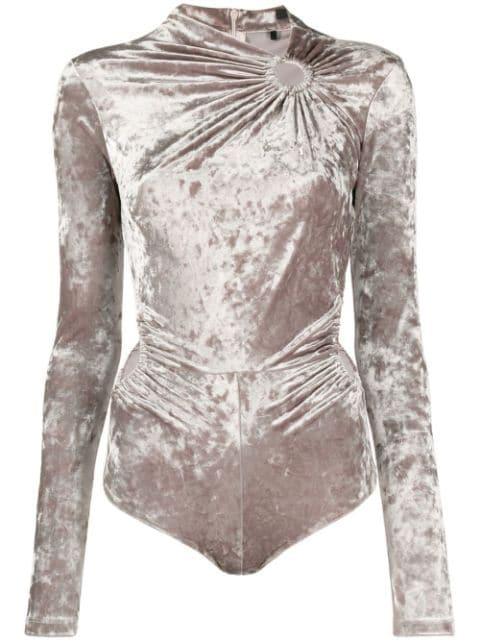 gathered-detail long-sleeve body by ISABEL MARANT