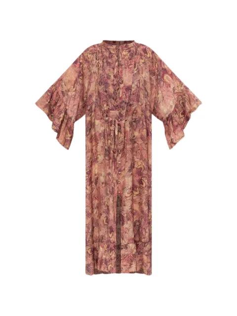 graphic-print ruffled dress by ISABEL MARANT