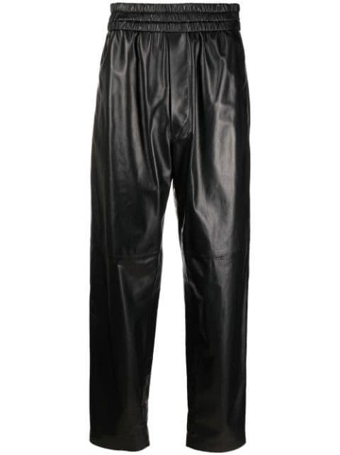high-waist leather trousers by ISABEL MARANT