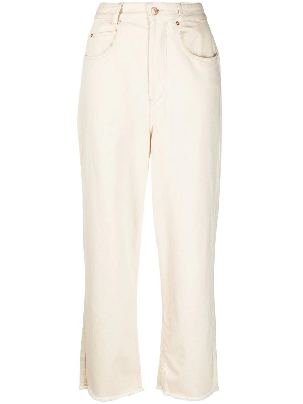 high-waisted straight-leg jeans by ISABEL MARANT