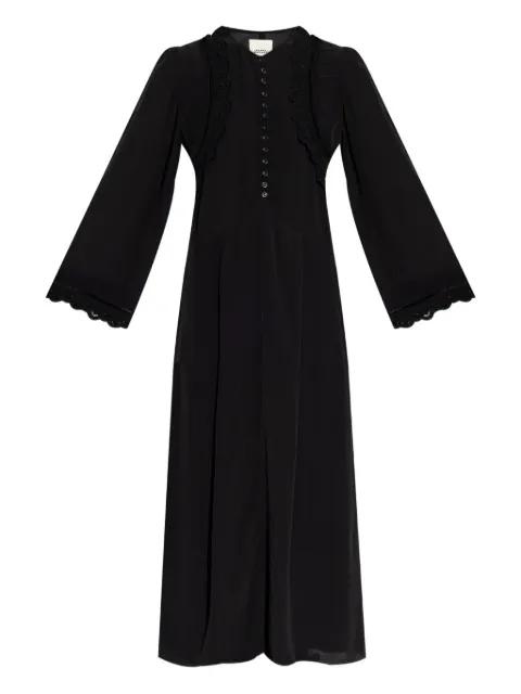 lace-trimmed button-front dress by ISABEL MARANT
