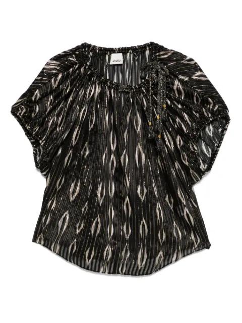 metallic-threading blouse by ISABEL MARANT