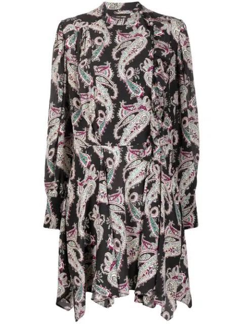 paisley-print silk dress by ISABEL MARANT