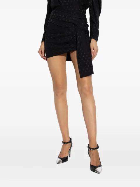 polka-dot draped mini skirt by ISABEL MARANT