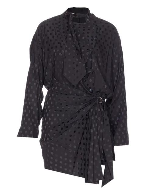 polka-dot tie-belt dress by ISABEL MARANT