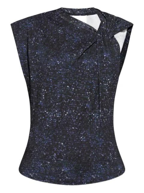 sequin-print knot-detail top by ISABEL MARANT