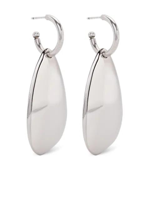silver teardrop earrings by ISABEL MARANT