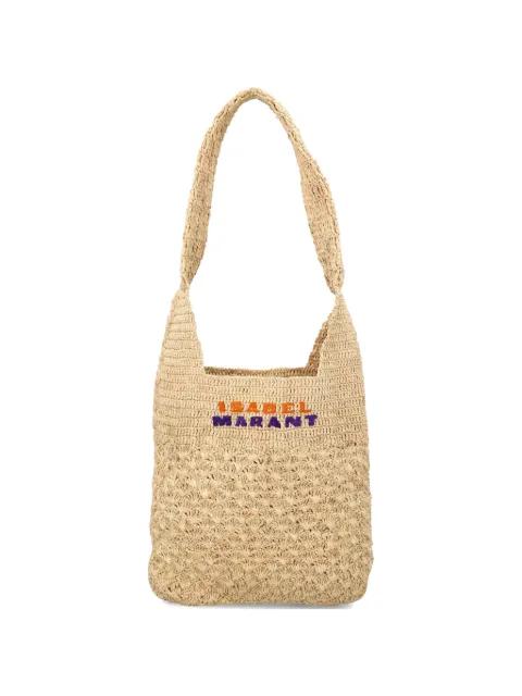 small Praia logo-embroidered tote bag by ISABEL MARANT