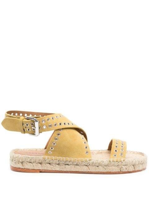 studded leather espadrilles by ISABEL MARANT