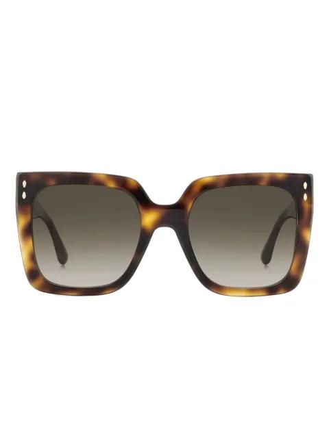 tortoiseshell square-frame sunglasses by ISABEL MARANT