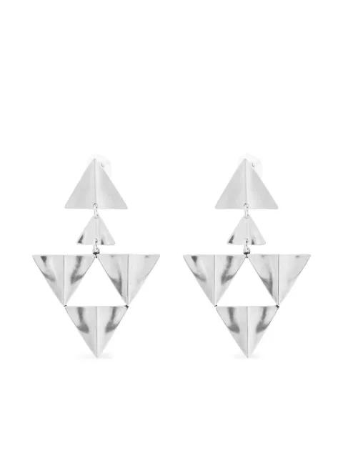 triangle-geometric earrings by ISABEL MARANT